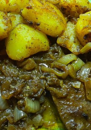 Φωτογραφία της συνταγής Συκώτι με Bratkartoffeln (γερμανικές πατάτες με κρεμμύδια !❤️)