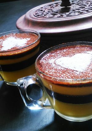 A picture of Mango Chocolate jello shots.
