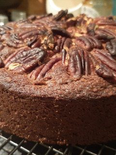 A picture of Pecan cinnamon toffee cake.