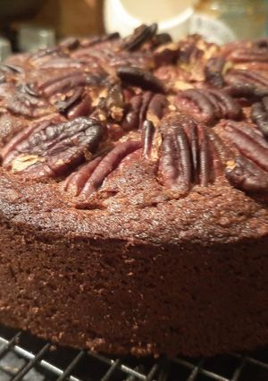 A picture of Pecan cinnamon toffee cake.