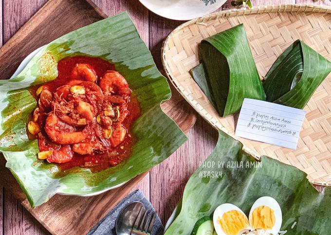 Recipe: Perfect Nasi lemak sambal udang petai#phopbylinimohd#batch18