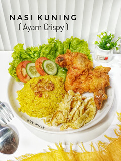 Foto resep 570. Nasi Kuning Ayam Crispy