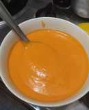 Salsa🍝de pimiento tatemado y zanahoria🌶️🥕🥯