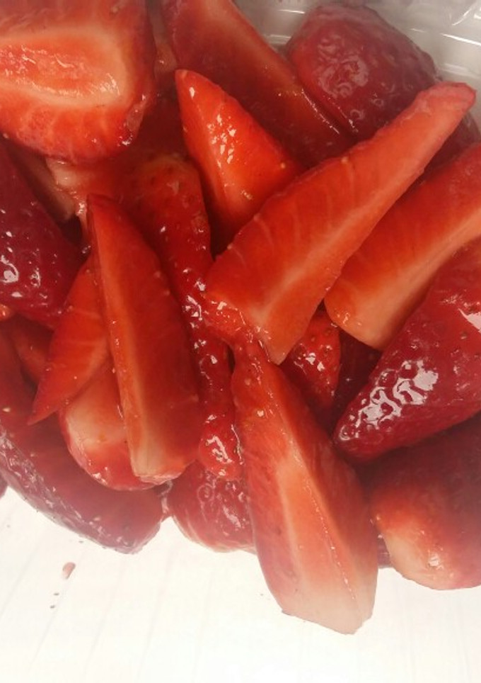 Una foto de Fresas maceradas