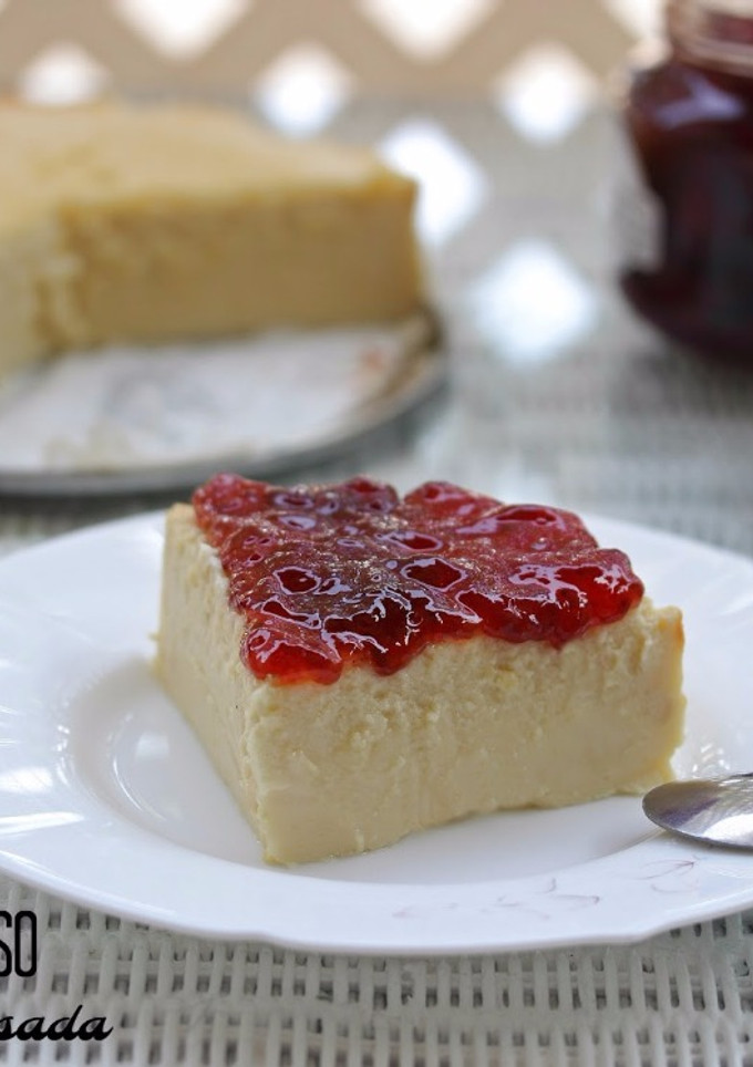Una foto de Tarta de leche condensada y queso