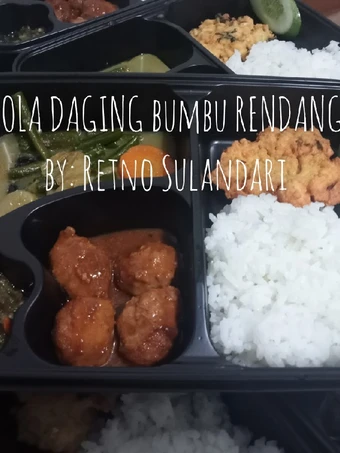 Langkah Gampang Membuat Resep 16= BOLA DAGING bumbu RENDANG yang Enak Banget Anti Ribet, Mantap