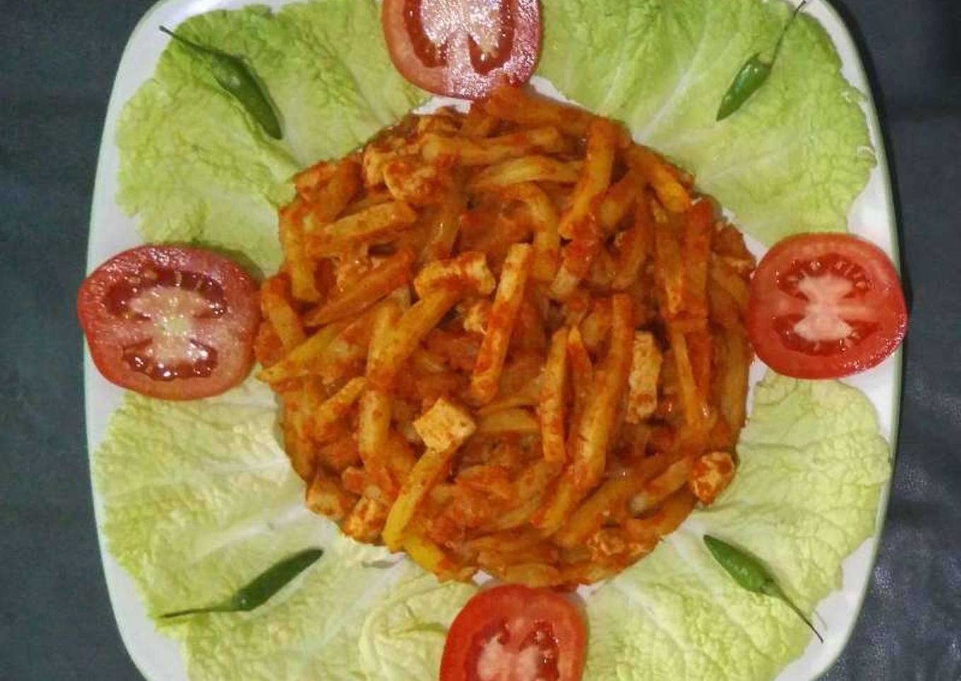 Stik Kentang Ayam Balado