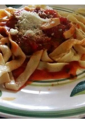 Una foto de Fideos caseros