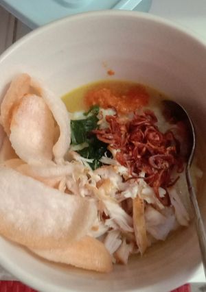 Foto resep Bubur ayam Mejikkom kuah soto