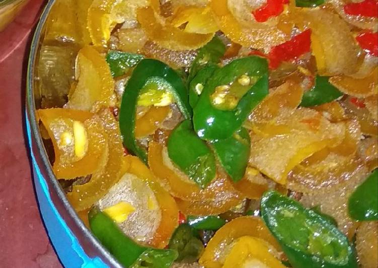 Recipe: Tasty Kikil kecap cabai hijau