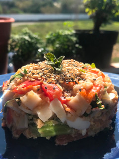 Una foto de Ensaladilla de QUINOA con KALE y ATÚN