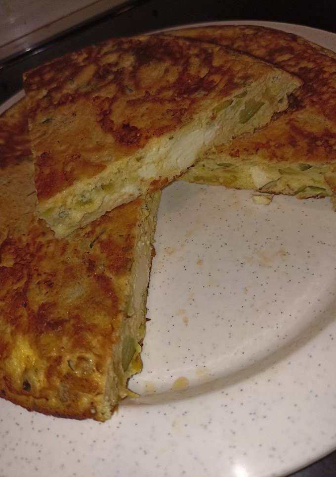 Una foto de Tortilla de Calabacín y parmigiano