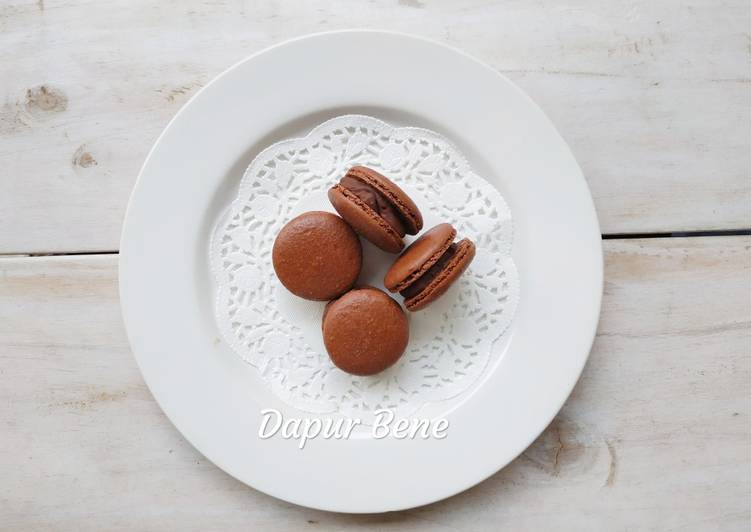 Resep Chocolate Macaron Anti Gagal