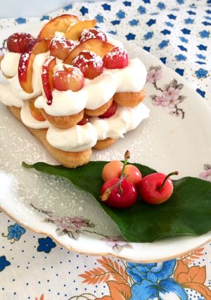 Foto di Tiramisù ciliegie e peschenoci