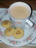 Tea time with homemade biscuits
