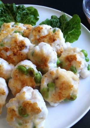 A picture of Squid & Edamame Patties.