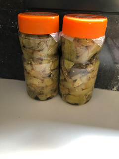 Una foto de Berenjenas en escabeche