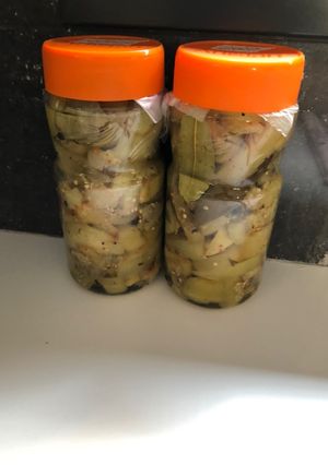 Una foto de Berenjenas en escabeche