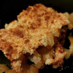 A picture of Crumble aux pommes.