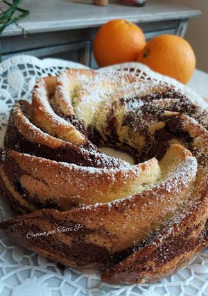Une photo de Chiffon cake à l'orange et chocolat