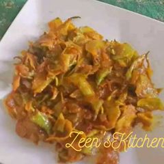 A picture of Bottle Gourd Peel Fry.