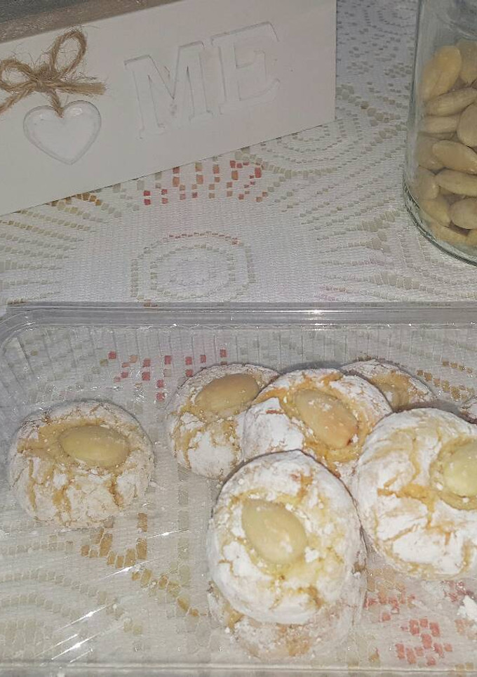 Una foto de Ghriba de almendras (pastas de té marroquíes)
