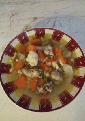 Csirkeraguleves recept fotója