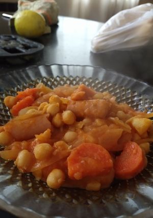 Una foto de Guiso vegetariano proteína pura