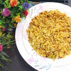 A picture of Roasted Moong Dal Khichdi.