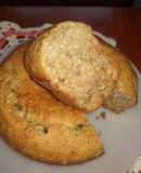 Budín de banana con coco y pasas de uva..😋😉