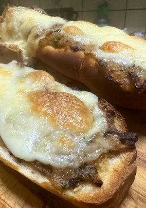 Una foto de Bruschettas de verduras asadas