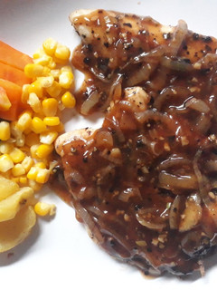Foto resep Grilled Chicken Steak with Blackpepper Sauce