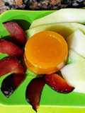 Postre de gelatina de naranjas vegetal (agar agar)