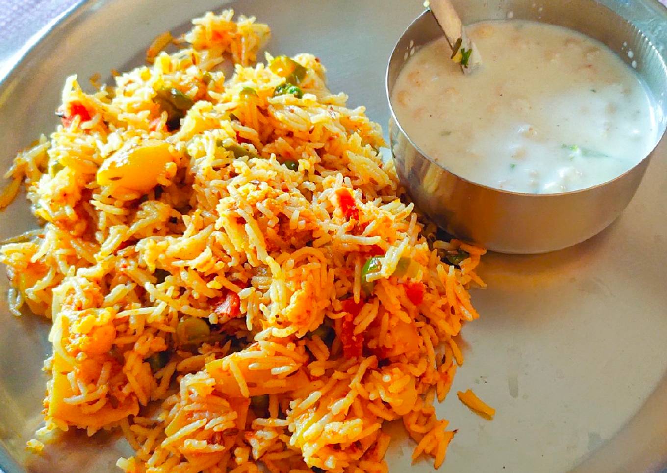 Restaurant style Veggie Biryani pulao