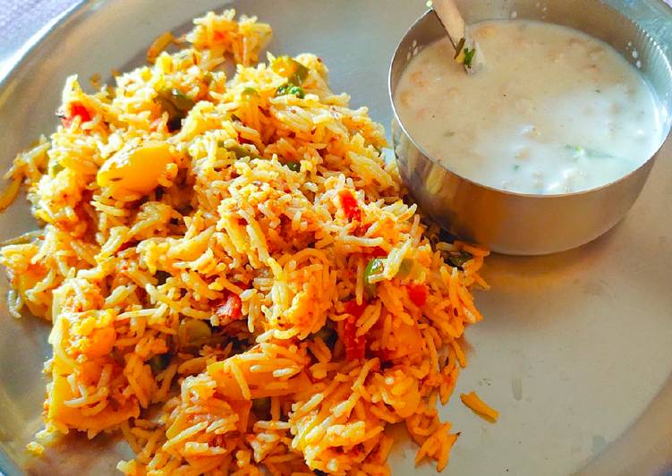 Recipe of Restaurant style Veggie Biryani pulao