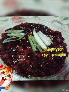 Foto resep Resep Jjajangmyeon (korean black bean noodle) halal
