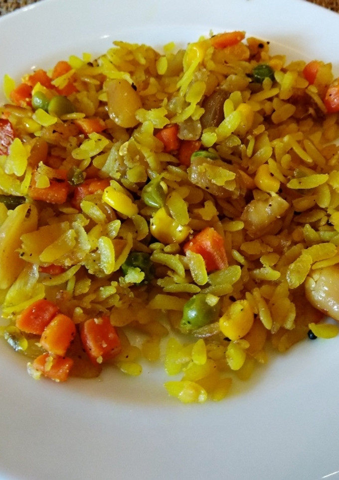 A picture of Kanda Poha.