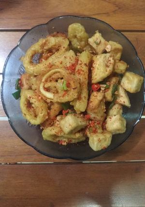 Foto resep Tahu - cumi krispi cabe garam