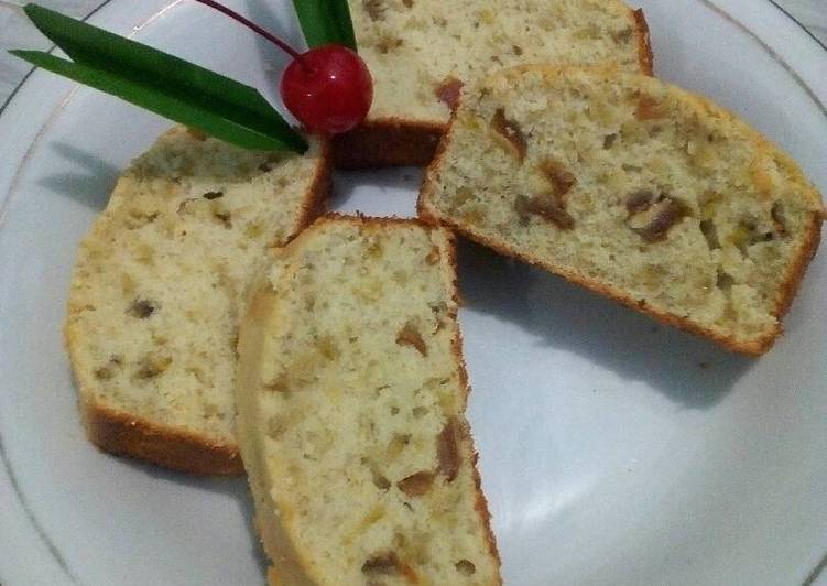 Cake pisang kurma dua telur