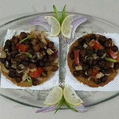 A picture of Black Chana Chaat.