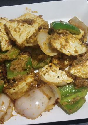 A picture of Punjabi Paneer Tikka.