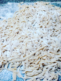 Una foto de Fideos caseros al huevo