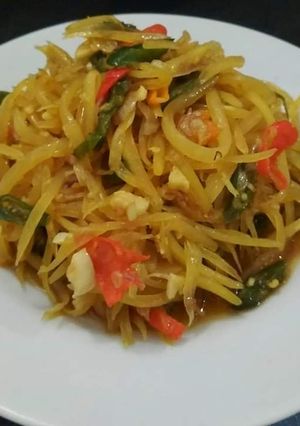 Foto resep Tumis pepaya muda