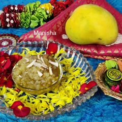A picture of Vratpoornima Special "Potato Halwa".