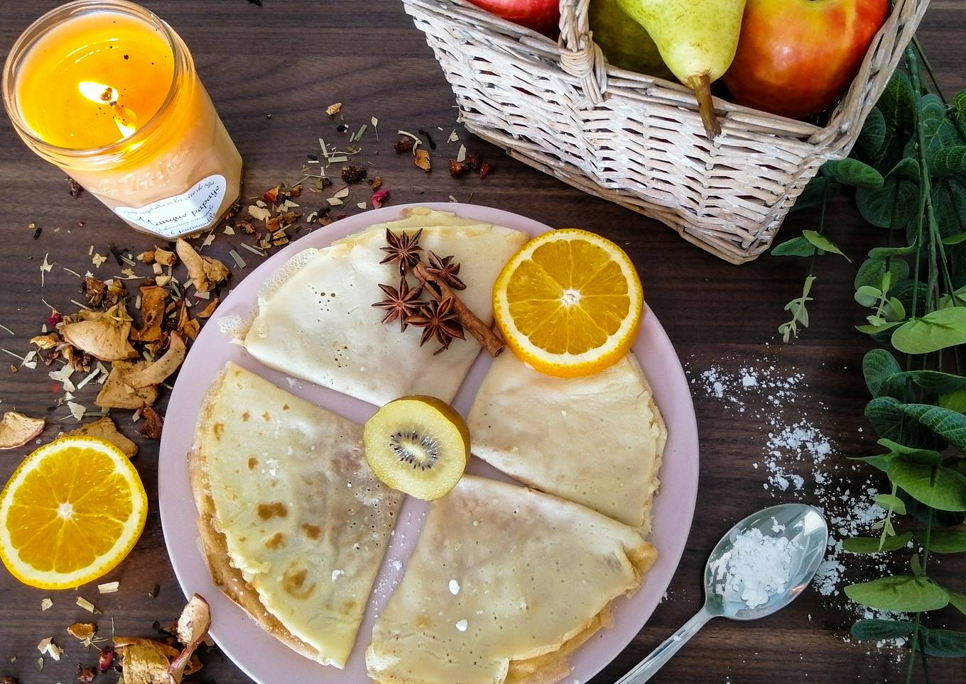 Crêpes au lait de noisettes