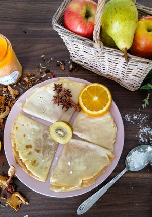 Une photo de Crêpes au lait de noisettes