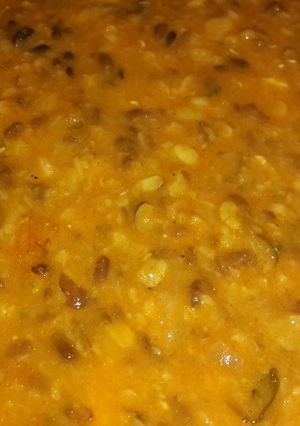 A picture of 5 hour slow cook dal.