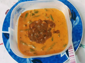 Zöldbabfőzelék 🥣🥣🥣 recept fotója