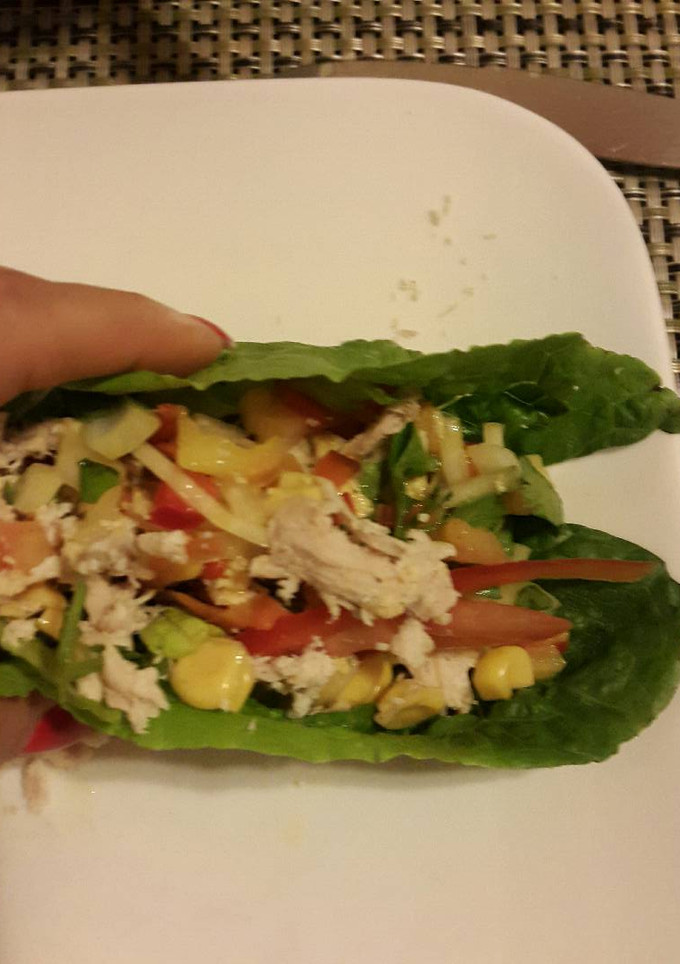 Una foto de Fajitas de lechuga