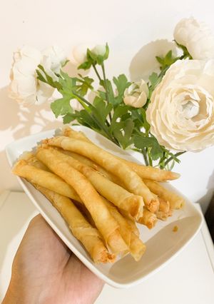 Foto resep Kulit lumpia isi keju